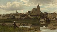 Gezicht op Montigny-sur-Loing, Jacob Maris van Meesterlijcke Meesters thumbnail