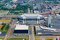 Amsterdam Arena / Johan Cruijff Arena vanuit de lucht gezien van Anton de Zeeuw thumbnail