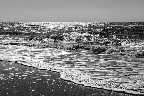 Nordsee (Schwarz-Weiß).