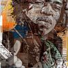 Jimi Hendrix pop art von Jos Hoppenbrouwers