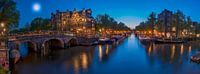 Panorama from Papiermolensluis in Amsterdam 