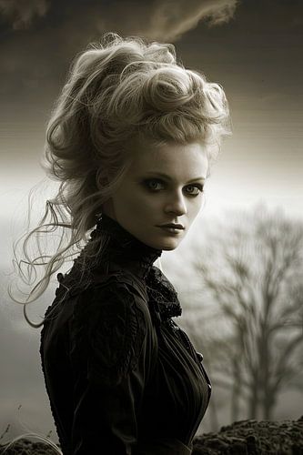 blonde woman portrait