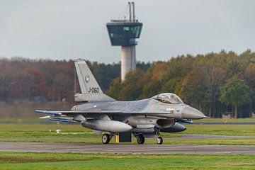 KLu F-16A Fighting Falcon van het 312 Squadron. van Jaap van den Berg