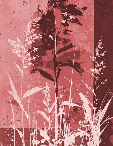 Modern Botanical illustration - Grasses -8 by Studio Pieternel