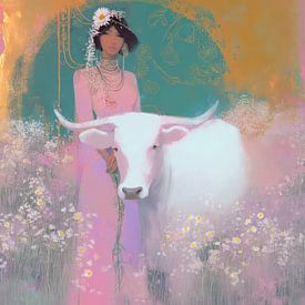 Gentle White Taurus by ByNoukk