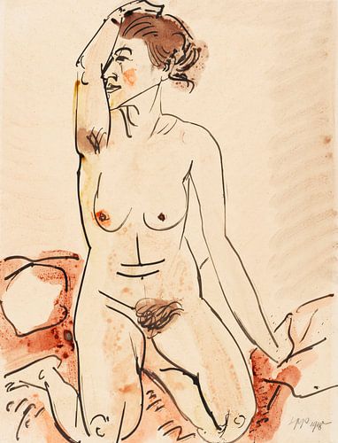 Max Pechstein – Female Nude, 1918 by Atelier Liesjes
