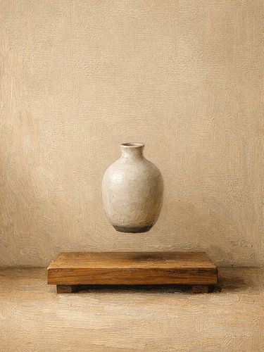 Minimalistisches Impasto-Keramik-Stillleben