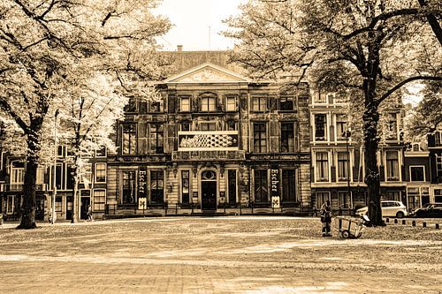 Paleis Lange Voorhout Escher in het Paleis Den Haag Nederland Sepia