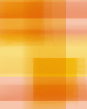 Abstrakte Farbblöcke in leuchtenden Pastellfarben. Orange und Gelb.