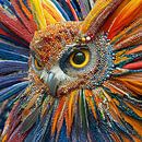 Beaded Majesty - Das leuchtende Auge der Eule von byRenzo Miniaturansicht