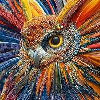 Beaded Majesty - Das leuchtende Auge der Eule