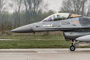 Le F-16 Fighting Falcon belge de General Dynamics.