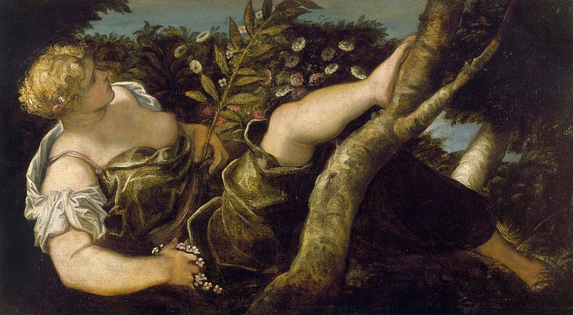 Tintoretto, Allegorische Figur des Frühlings - 1555 von Atelier Liesjes