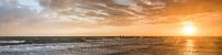 Zonsondergang aan zee van Evert Jan Kip thumbnail