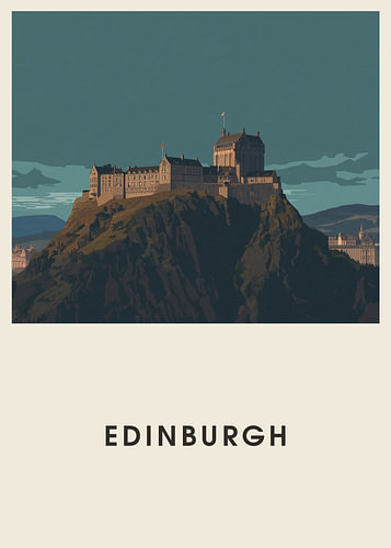 Edinburgh – Mid-Century travel poster