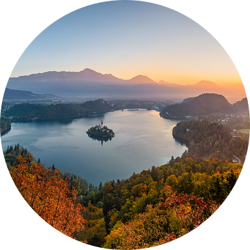 Het Bled-meer in Slovenië van Michael Valjak