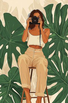 Monstera & Memories no.2 van Studio BB