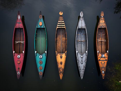 Kano's in verschillende kleuren, American native