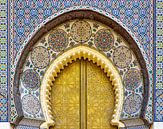 Detail door of the royal palace in Fes, Morocco by Rietje Bulthuis thumbnail