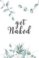 get naked - funny poster for your WC - your toilet