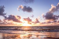 Zachte zonderondergang op Schiermonnikoog
