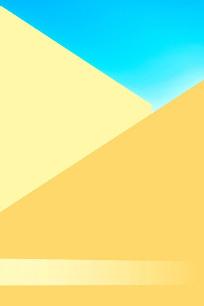Zomer in goud, geel en blauw van Jenco van Zalk