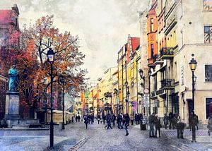 Toruń city watercolor #Toruń