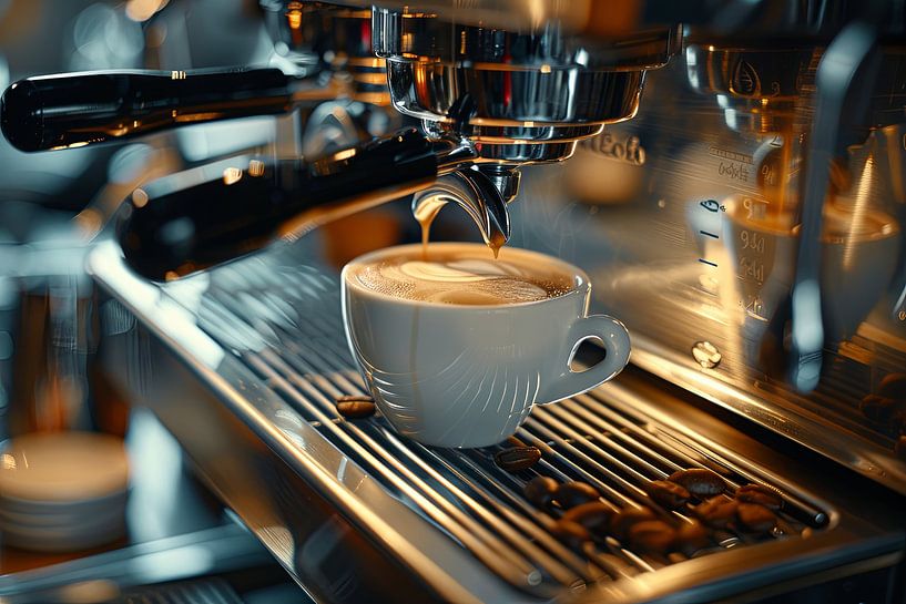 eine Tasse Kaffee oder Cappuccino trinken von Egon Zitter