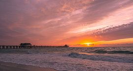Sunset in Naples Florida by Peter Gude