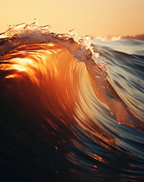 Schönheit des Ozeans von fernlichtsicht