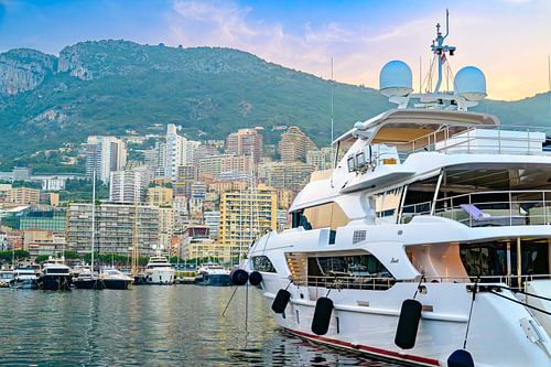 Les superyachts dans le port de Monaco en été sur Sjoerd van der Wal Photographie