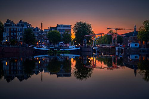 Photo of the Walter Süskind Bridge and Amstel River in Amsterdam, 2020 - 6