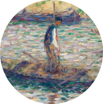 Een vissersman (ca. 1884) door Georges Seurat van Studio POPPY