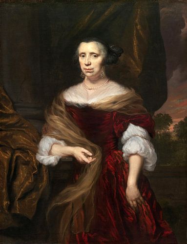 Portret van een dame, Nicolaes Maes