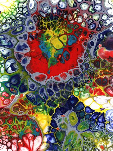 Abstract acryl gieten