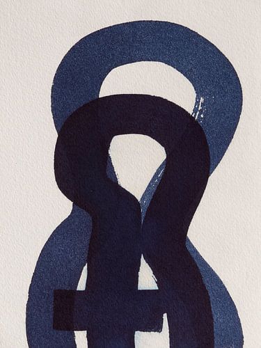 Cyantype artprint - Verbinding van Marjon Hoogervorst