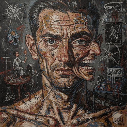Sidegrown Doppelgänger – Psychologische neoexpressionistische Porträtkunst