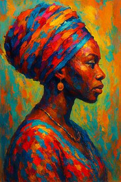 Colour power - Portrait in Expressive Brushes by But First Framing