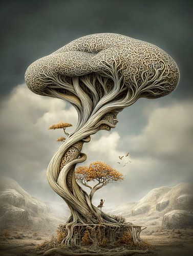 L'arbre champignon sur Catherine Fortin