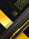 Zwart met gouden interieur van Mixed media vector arts thumbnail