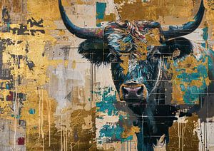 Peinture du taureau d'or