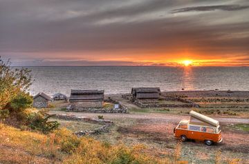 Coucher de soleil sur l'île d'Öland en Suède sur GoWildGoNaturepictures
