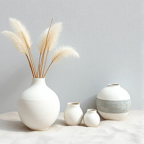 Ibiza potten met pampas gras.