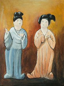 Chinese dikke dames 'Fat ladies' VIII van Linda Dammann