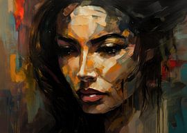 Woman's Portrait in Oil painting