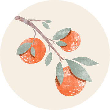 Valencia - Oranje sinaasappel boom van Studio Hinte