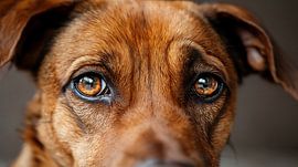 A dog's loyal gaze by Jonas Weinitschke