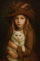 Le cœur du chat blanc