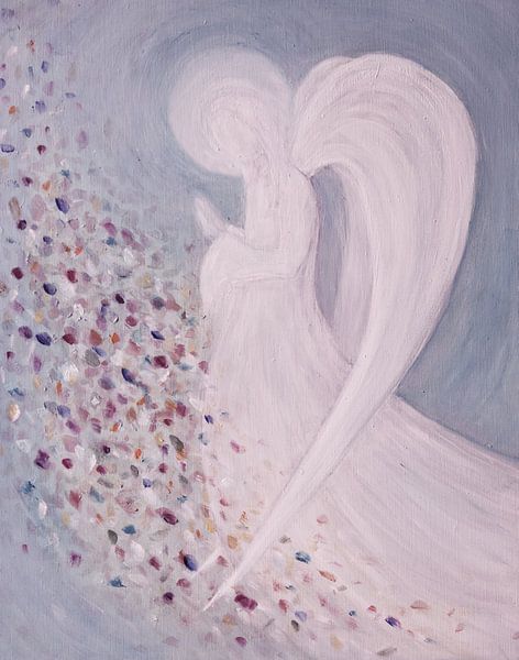 Angel picture - blue by Christine Nöhmeier