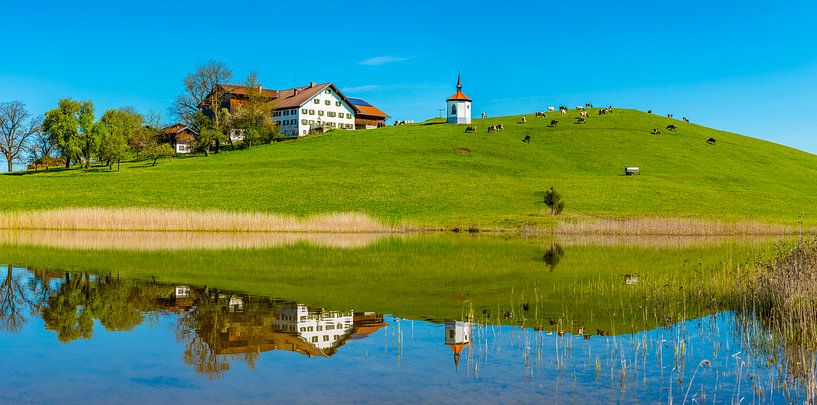 Le bonheur en miroir au lac de Hegratsried par Walter G. Allgöwer